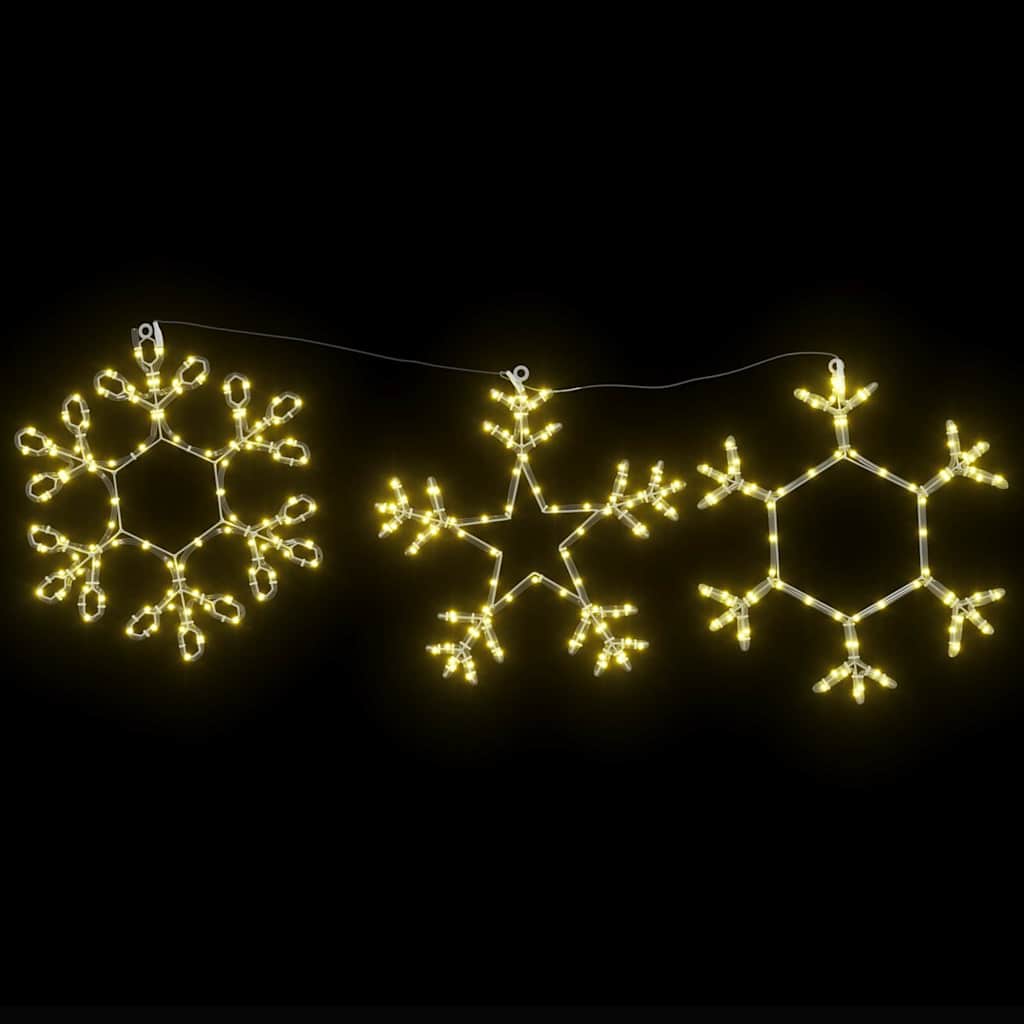 vidaXL Weihnachtsschneemann mit 252 LEDs Warmes Weiß 44,5 x 38 cm PVC
