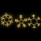 vidaXL Weihnachtsschneemann mit 252 LEDs Warmes Weiß 44,5 x 38 cm PVC