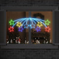 vidaXL Weihnachtsstern mit 432 LEDs Mehrfarbig 182 x 58 cm PVC