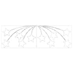 vidaXL Weihnachtsstern mit 432 LEDs Mehrfarbig 182 x 58 cm PVC
