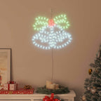 vidaXL Weihnachtsglocke mit 144 LEDs Mehrfarbig 57 x 47,5 cm PVC