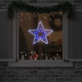 vidaXL Weihnachtsstern mit 72 LEDs Kaltweiß 51,5 x 50 x 0,65 cm Eisen