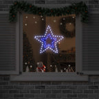 vidaXL Weihnachtsstern mit 72 LEDs Kaltweiß 51,5 x 50 x 0,65 cm Eisen