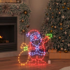 vidaXL Santa Claus Licht Mehrfarbig 58,5 x 60 x 1,3 cm Eisen