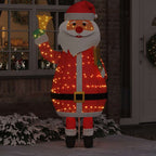 vidaXL Weihnachtsmann mit 200 LEDs Warmes Weiß 100 x 180 cm Stoff