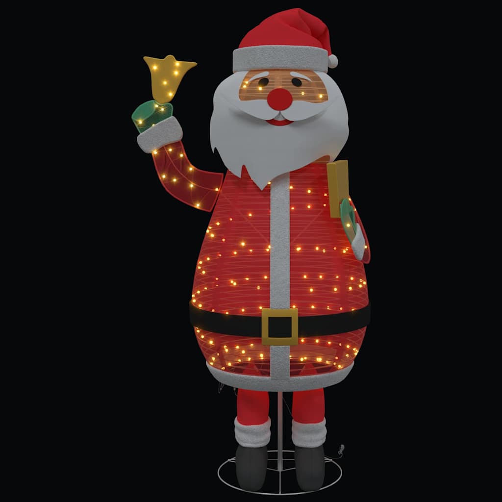 vidaXL Weihnachtsmann mit 200 LEDs Warmes Weiß 100 x 180 cm Stoff