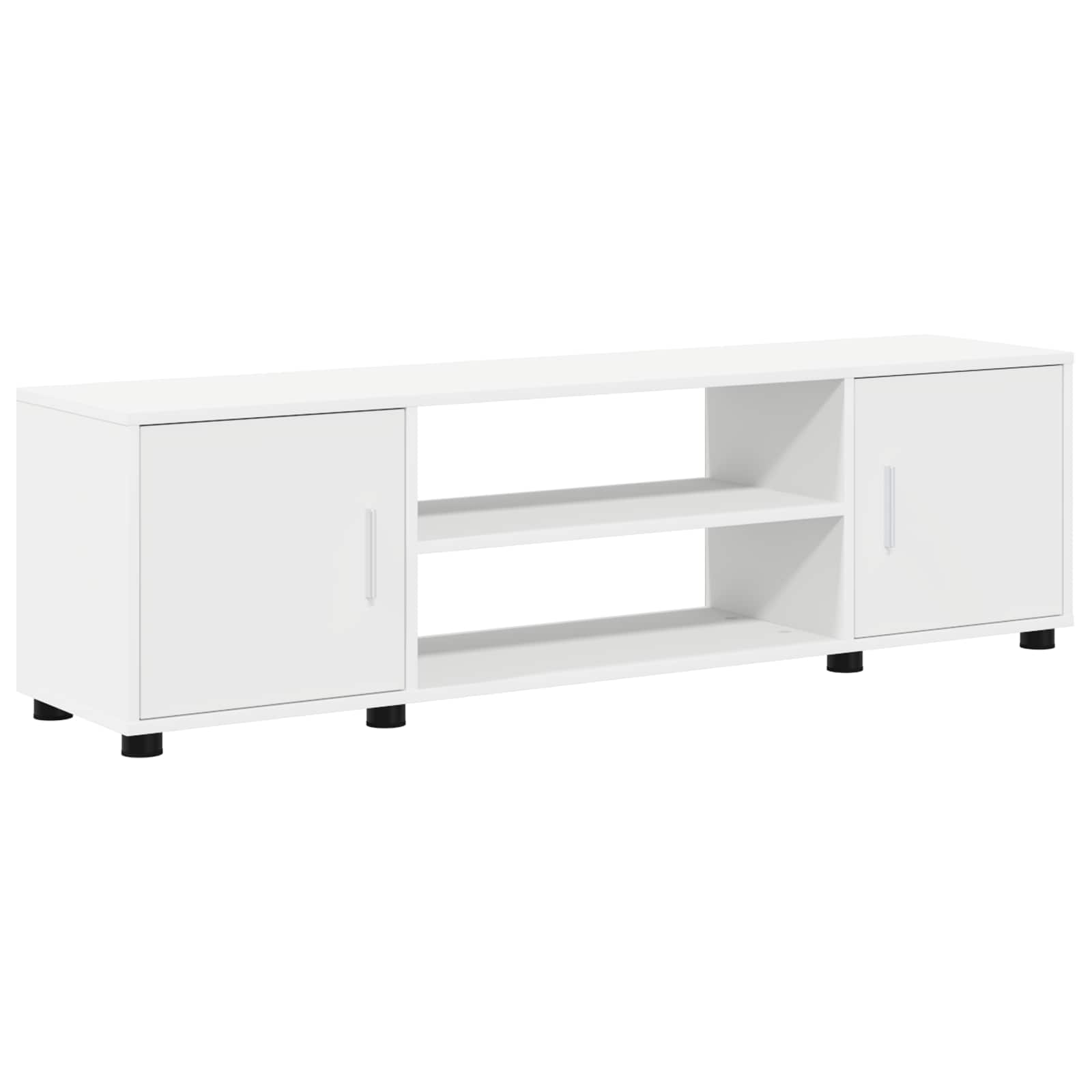 vidaXL TV-Schrankset Wandmontiert 4 pcs Weiß Holzwerkstoff