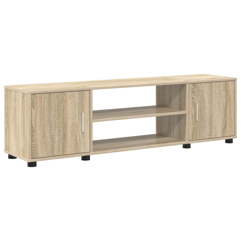 vidaXL TV-Schrankset Wandmontiert 4 pcs Sonoma-Eiche Holzwerkstoff