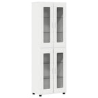 vidaXL Highboard mit Regal FLORIN Weiß 60 x 35 x 182 cm Holzwerkstoff