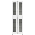 vidaXL Highboard mit Regal FLORIN Weiß 60 x 35 x 182 cm Holzwerkstoff