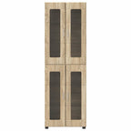 vidaXL Highboard FLORIN Sonoma-Eiche 60 x 35 x 182 cm Holzwerkstoff