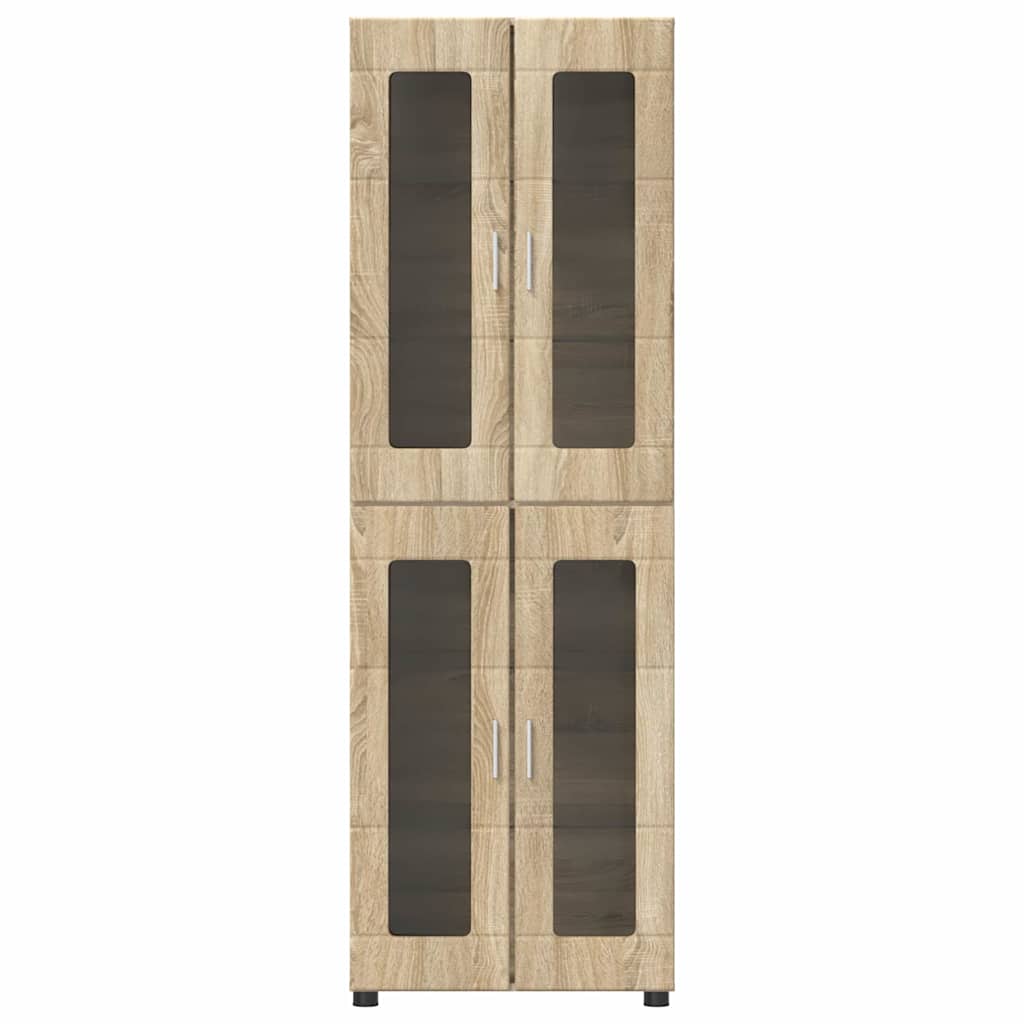 vidaXL Highboard FLORIN Sonoma-Eiche 60 x 35 x 182 cm Holzwerkstoff