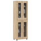 vidaXL Highboard FLORIN Sonoma-Eiche 60 x 35 x 182 cm Holzwerkstoff