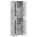 vidaXL Highboard FLORIN Beton Grau 60 x 35 x 182 cm Holzwerkstoff