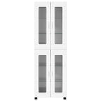 vidaXL Highboard FLORIN Hochglanz Weiß 60 x 35 x 182 cm Holzwerkstoff