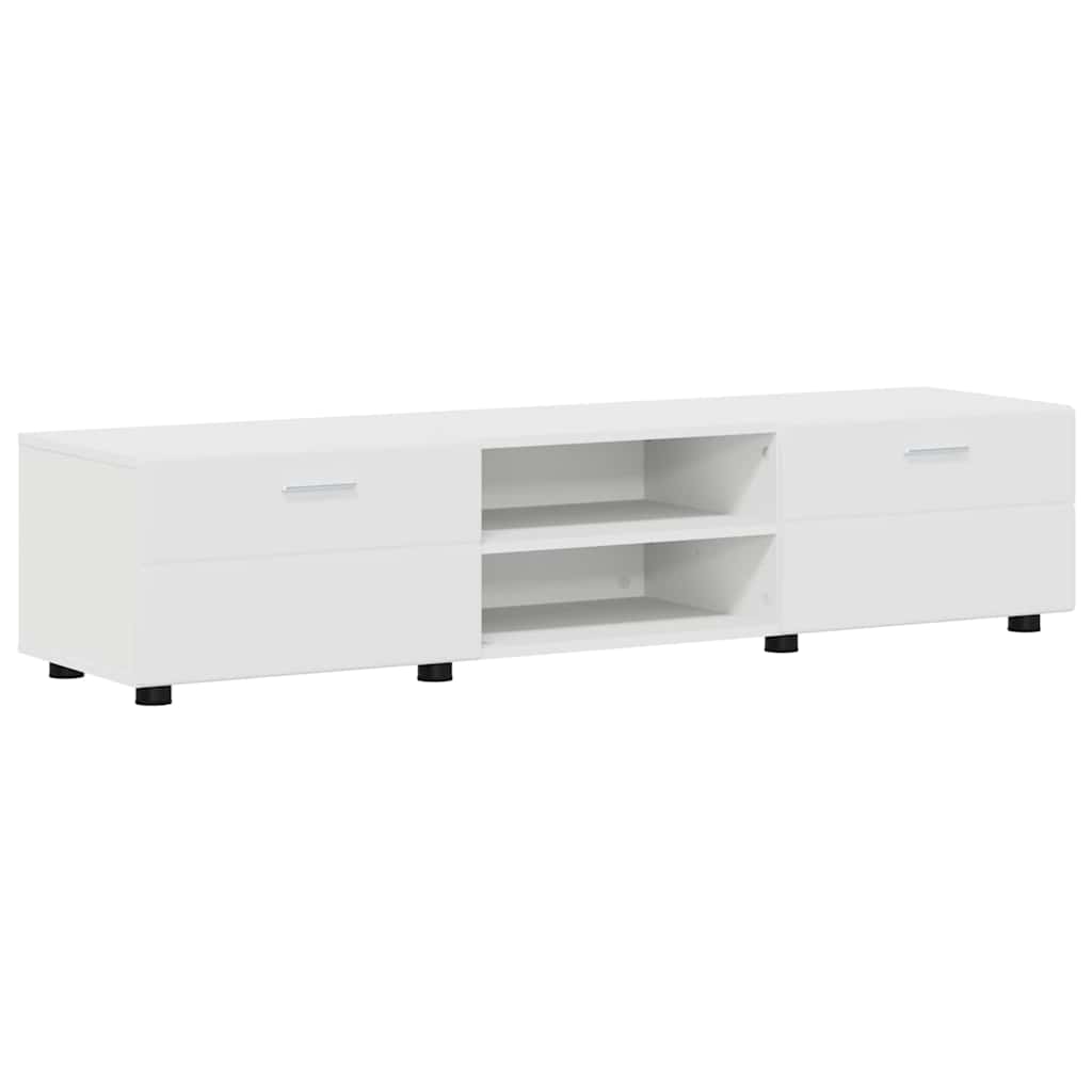vidaXL TV-Schrankset mit Schubladen FLORIN 3 pcs Weiß Holzwerkstoff