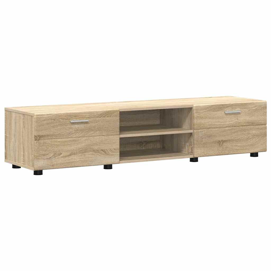vidaXL TV-Schrankset mit Regal FLORIN 3 pcs Sonoma-Eiche Holzwerkstoff
