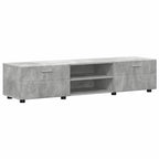 vidaXL TV-Schrankset mit Regal FLORIN 3 pcs Beton Grau Holzwerkstoff