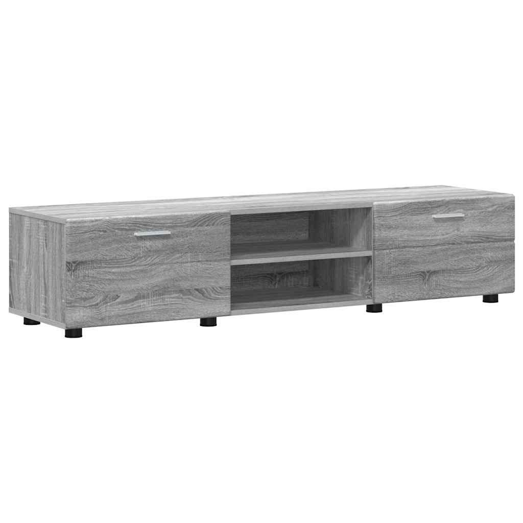 vidaXL TV-Schrankset mit Tür FLORIN 3 pcs Graues Sonoma Holzwerkstoff