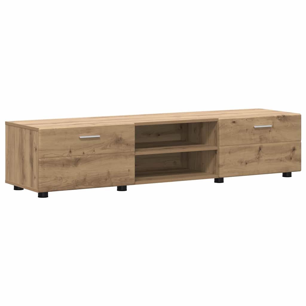 vidaXL TV-Schrankset mit Tür FLORIN 3 pcs Artisan-Eiche Holzwerkstoff