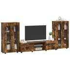 vidaXL TV-Schrankset FLORIN 3 pcs Geräucherte Eiche Holzwerkstoff
