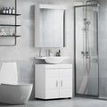 vidaXL Badezimmermöbel-Set TULUM 2 pcs Weiß 60 x 34 x 63 cm