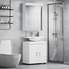 vidaXL Badezimmermöbel-Set TULUM 2 pcs Weiß 60 x 34 x 63 cm