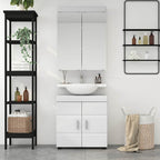 vidaXL Badezimmermöbel-Set TULUM 2 pcs Weiß 60 x 34 x 63 cm