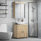 vidaXL Badezimmermöbel-Set TULUM 2 pcs Sonoma-Eiche 60 x 34 x 63 cm