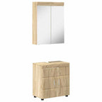 vidaXL Badezimmermöbel-Set TULUM 2 pcs Sonoma-Eiche 60 x 34 x 63 cm