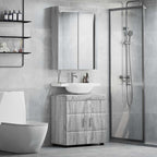 vidaXL Badezimmermöbel-Set TULUM 2 pcs Graues Sonoma 60 x 34 x 63 cm