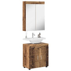 vidaXL Badezimmermöbel-Set TULUM 2 pcs Altholz 60 x 34 x 63 cm