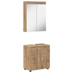 vidaXL Badezimmermöbel-Set TULUM 2 pcs Artisan-Eiche 60 x 34 x 63 cm
