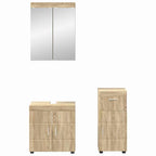 vidaXL Badezimmermöbel-Set TULUM 3 pcs Sonoma-Eiche 60 x 34 x 63 cm