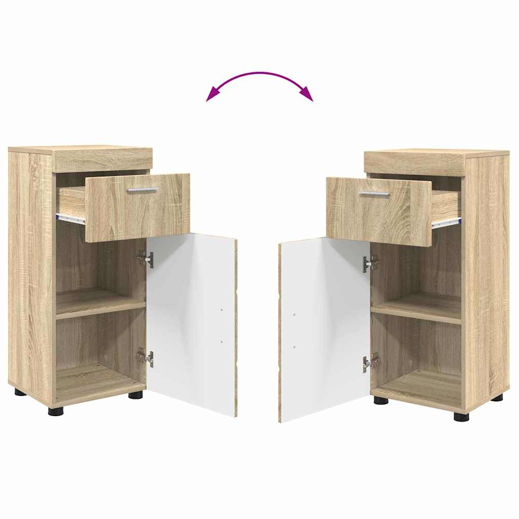 vidaXL Badezimmermöbel-Set TULUM 3 pcs Sonoma-Eiche 60 x 34 x 63 cm