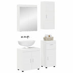 vidaXL Badezimmermöbel-Set TULUM 4 pcs Weiß 60 x 34 x 63 cm