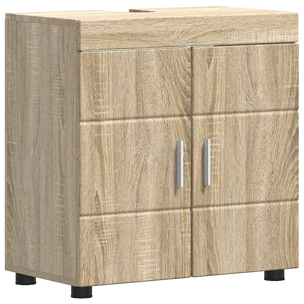 vidaXL Badezimmermöbel-Set TULUM 4 pcs Sonoma-Eiche 60 x 34 x 63 cm