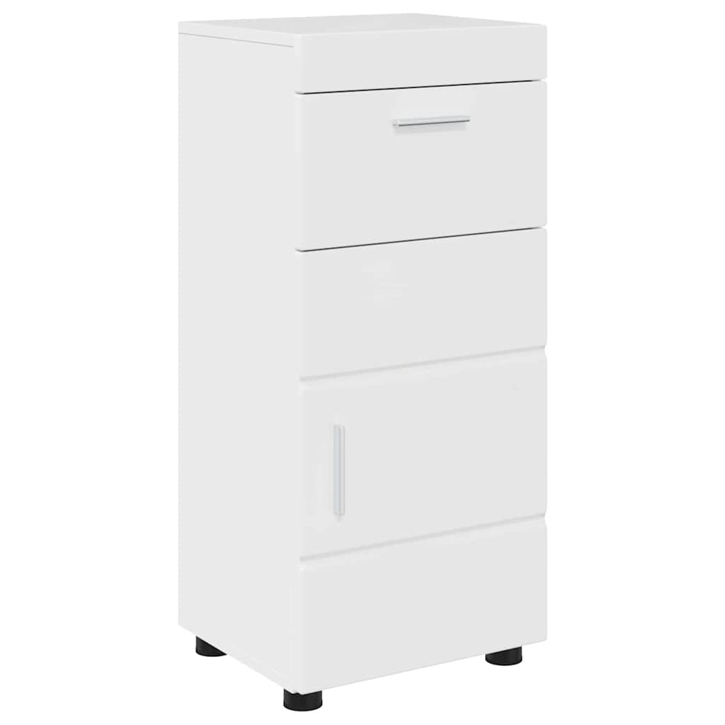 vidaXL Badezimmermöbel-Set TULUM 4 pcs Hochglanz Weiß 60 x 34 x 63 cm
