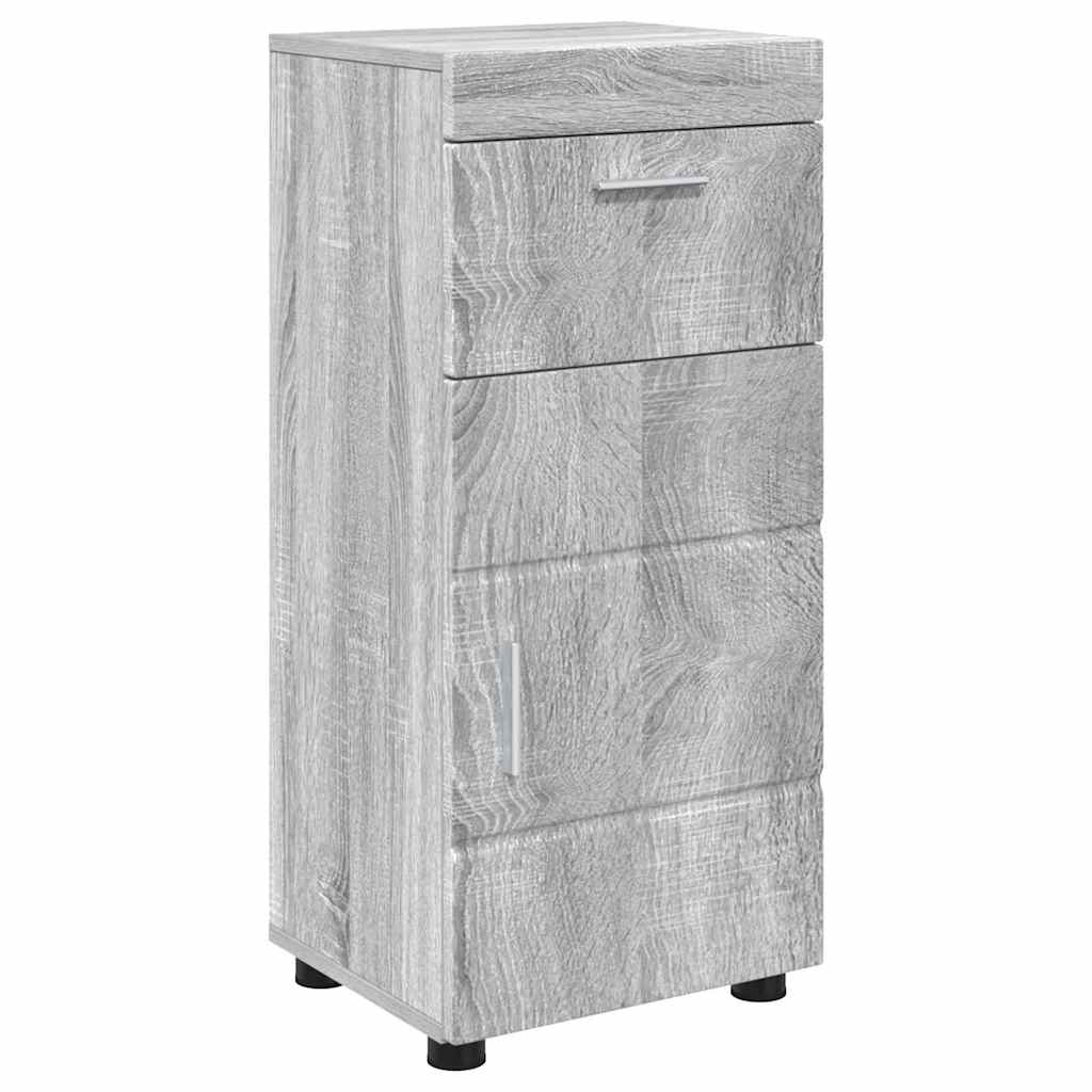 vidaXL Badezimmermöbel-Set TULUM 4 pcs Graues Sonoma 60 x 34 x 63 cm