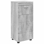 vidaXL Badezimmermöbel-Set TULUM 4 pcs Graues Sonoma 60 x 34 x 63 cm