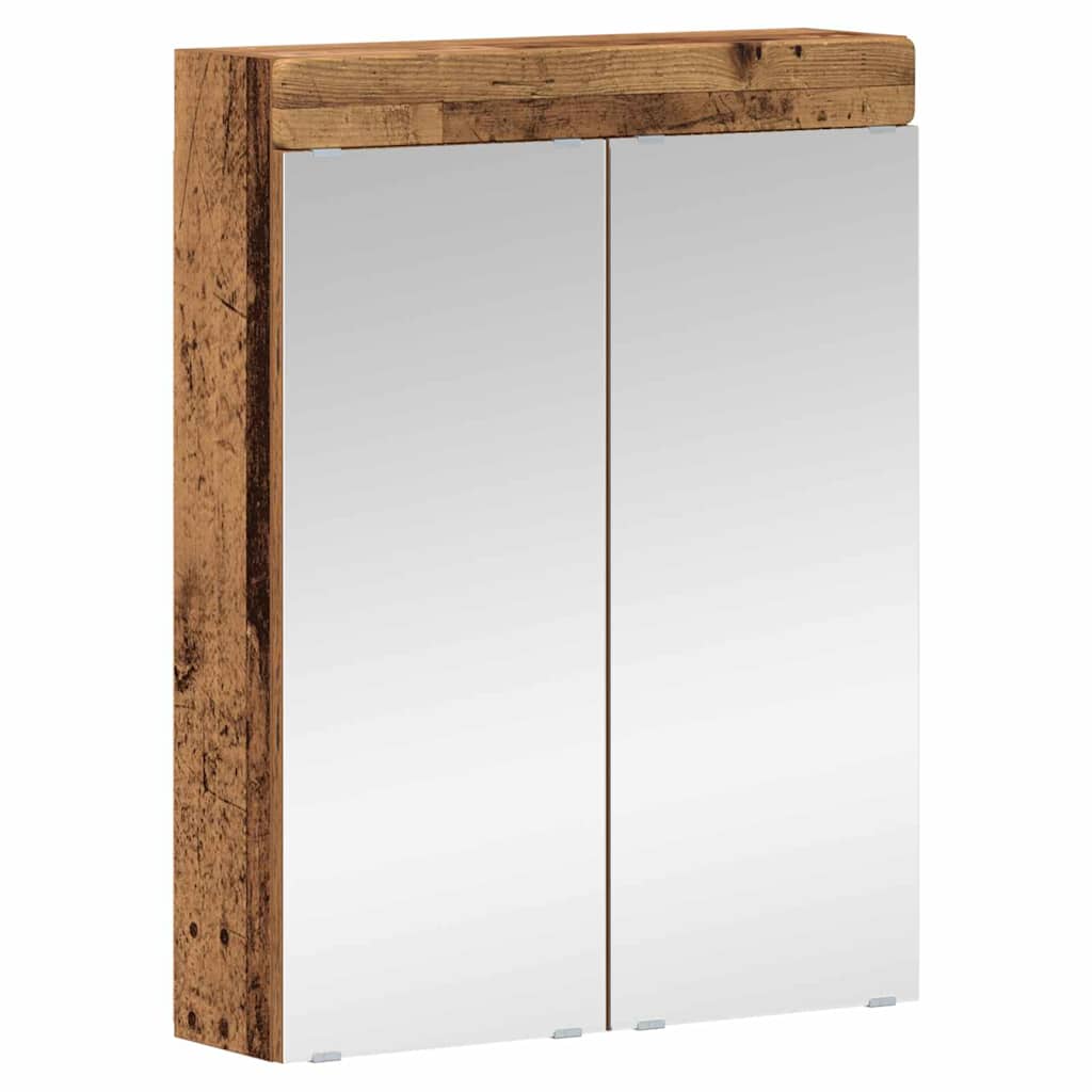 vidaXL Badezimmermöbel-Set TULUM 4 pcs Altholz 60 x 34 x 63 cm