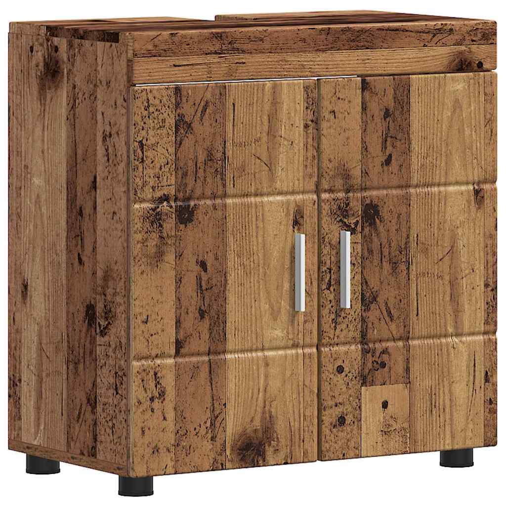 vidaXL Badezimmermöbel-Set TULUM 4 pcs Altholz 60 x 34 x 63 cm
