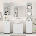 vidaXL Badezimmermöbel-Set TULUM 5 pcs Weiß 60 x 34 x 63 cm