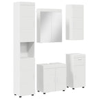 vidaXL Badezimmermöbel-Set TULUM 5 pcs Weiß 60 x 34 x 63 cm
