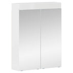 vidaXL Badezimmermöbel-Set TULUM 5 pcs Hochglanz Weiß 60 x 34 x 63 cm