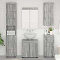 vidaXL Badezimmermöbel-Set TULUM 5 pcs Graues Sonoma 60 x 34 x 63 cm