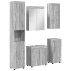 vidaXL Badezimmermöbel-Set TULUM 5 pcs Graues Sonoma 60 x 34 x 63 cm