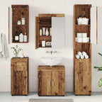 vidaXL Badezimmermöbel-Set TULUM 5 pcs Altholz 60 x 34 x 63 cm