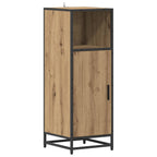 vidaXL Badezimmermöbel-Set mit Regal 3 pcs Artisan-Eiche Holzwerkstoff
