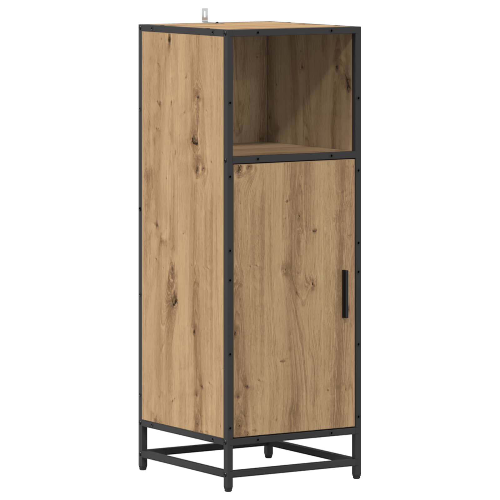 vidaXL Badezimmermöbel-Set mit Regal 3 pcs Artisan-Eiche Holzwerkstoff